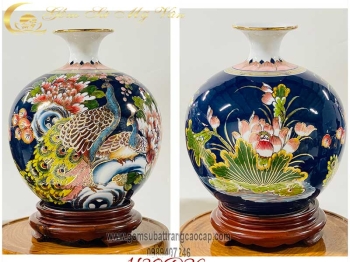 Bình hút tài lộc Công Thành Danh Toại mẫu 11 đun khử cao cấp gốm sứ Bát Tràng